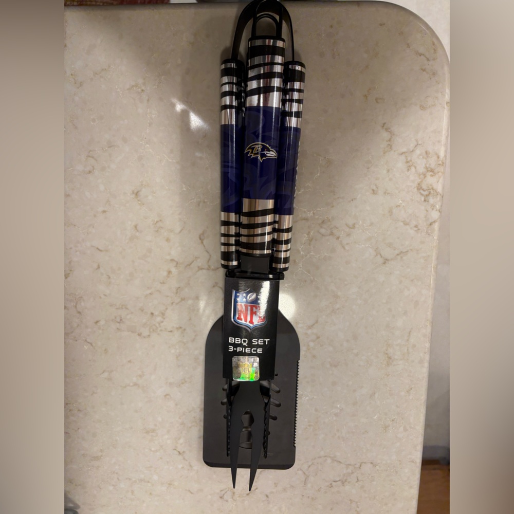 Baltimore Ravens 3 piece BBQ set
